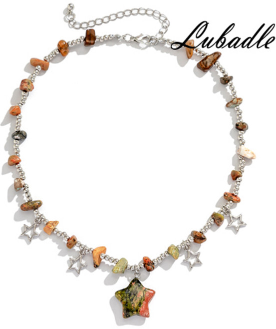 루바들 ST1058 여자 별 비즈 체인 패션 목걸이