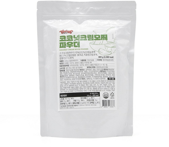 코코넛 크림 모찌 파우더 800g, 1개, 1개입