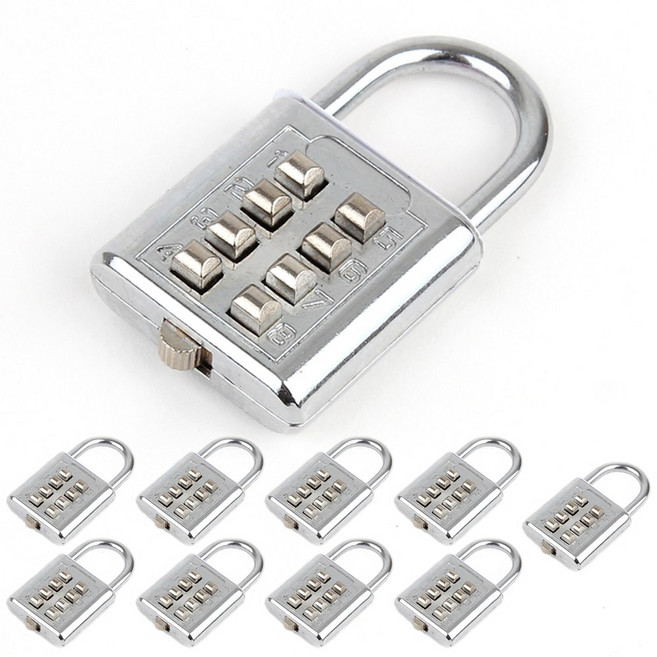 GDK BT35 8버튼 비밀번호 자물쇠, 10개