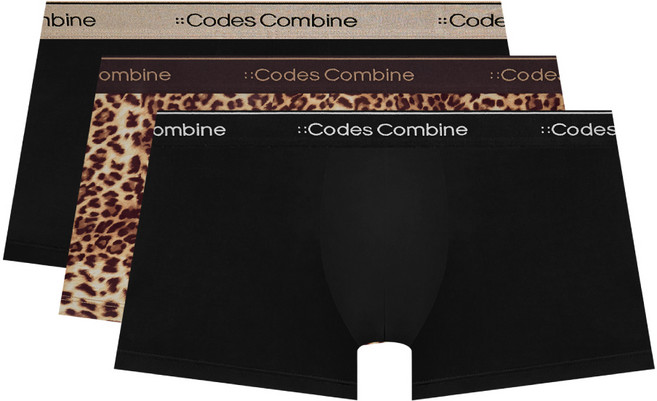 레오파드 인 블랙 드로즈 3PACK