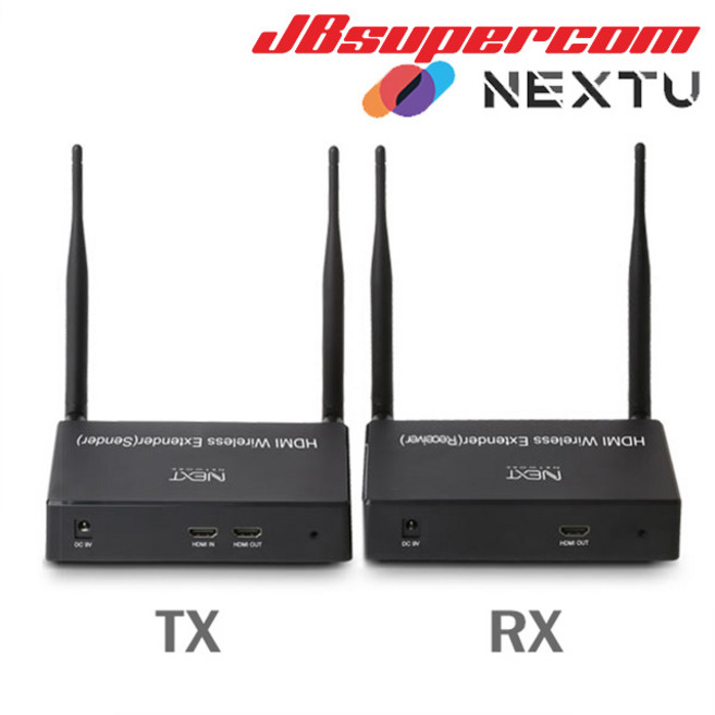 이지넷유비쿼터스 넥스트 NEXT-400HDW 400M 무선 HDMI 연장기 익스텐더 - JBSupercom