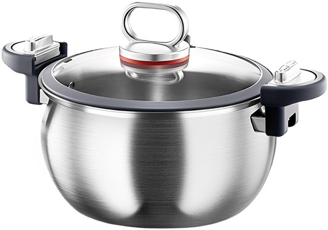 CookNest 통3중 IH 대용량 인덕션 저압냄비, 1개, 국솥, 7L