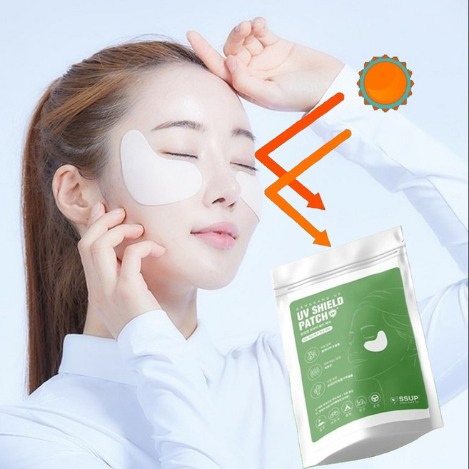 얼굴 썬패치 (5회분) 선패치 여름 골프 준비물 기미 붙이는 썬크림 박세리 차단 패치 d, 1개, 5개입