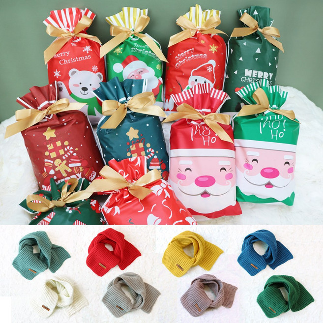 니즈엘 KC인증 어린이 크리스마스 선물 목도리 유치원 어린이집 교회 단체 답례품 머플러