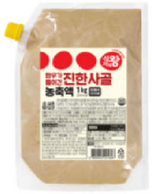 진한 사골농축액, 3개, 1kg