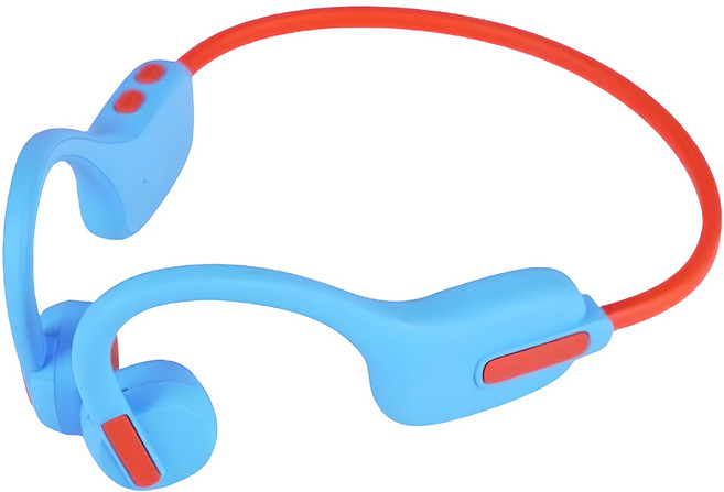 디알고 키즈 골전도 에어 블루투스 이어폰, BCK01, 블루