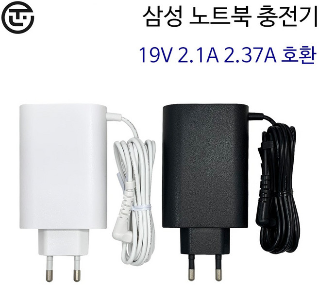 삼성 노트북 어댑터 충전기 PA-1400-14 PA-1400-24 19V 2.1A 2.37A 호환, 1개