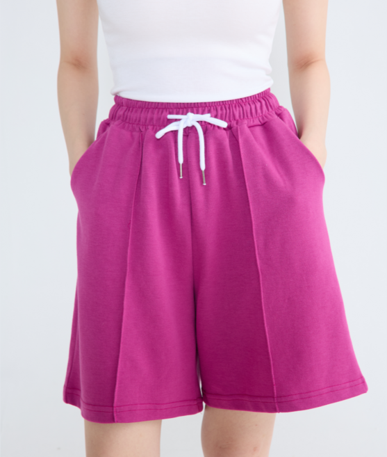 시온 여성 핀턱 트레이닝 버뮤다팬츠