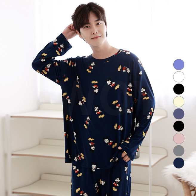 투와이 디즈니 성인 아동 패밀리 피치 긴팔 파자마 상하세트 PG304