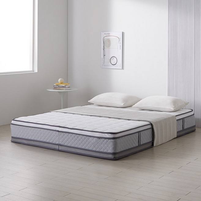 보루네오 호텔형 29cm 듀얼탑 본넬매트리스 킹(K), 실버그레이