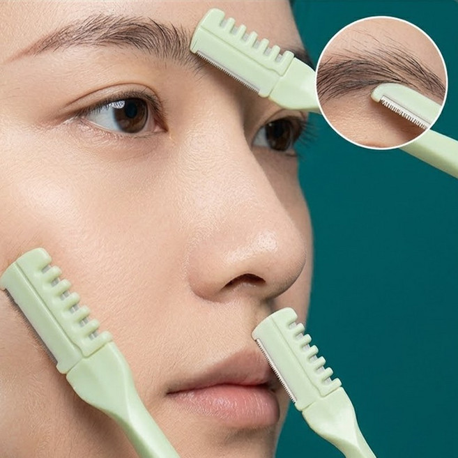 [착한버들32]1+1+1남여 인내 양면 블레이드 코털 제거기 몸내음 케이스증정, 3개, 화이트