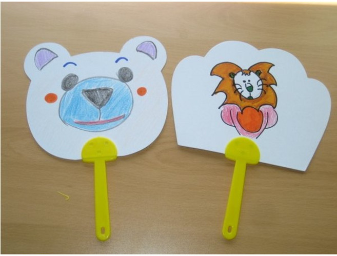 [만들기재료]30-001 종이부채, 원형