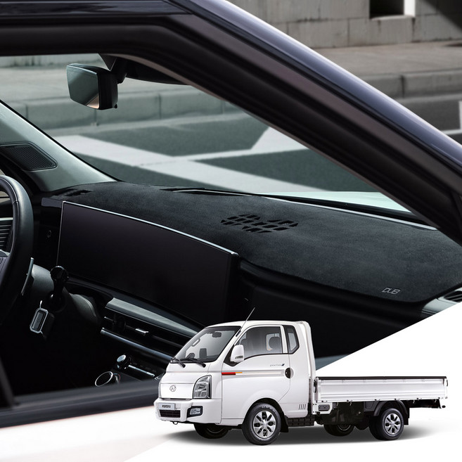 포터2 EV DUB 시그니처 벨벳 논슬립 대쉬보드커버, 21년12월~/순정네비유/전방추돌유/HH303