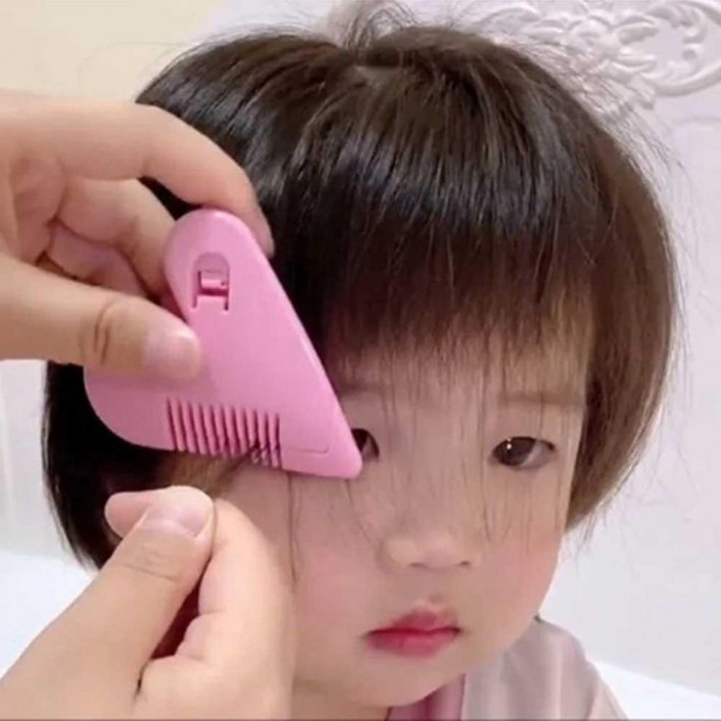 미니 머리 숱 칼 손질칼 정리칼 헤어 숱 긴머리 숱치기 컷트 빗칼 미용 앞머리 컷팅빗 남아 머리 자르기, 1개, 단품