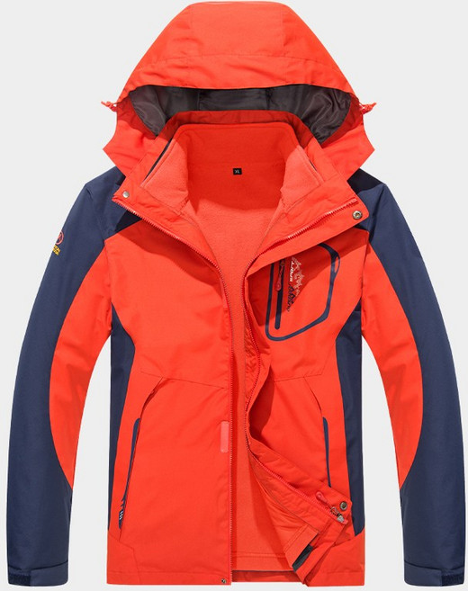 에버유어스 야상 남자 등산복 상의 투피스 울 안감 방풍 방수 등산복 점퍼