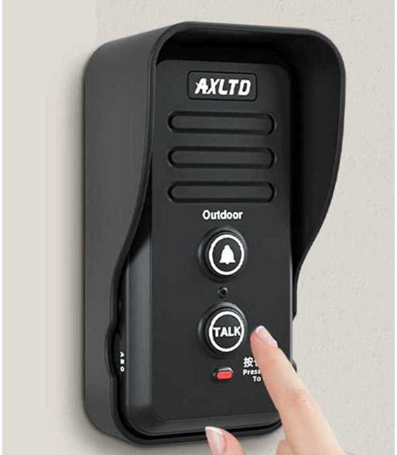 가정용 무선초인종 음성 인터폰 전원 주택 현관 벨, S1810블랙(실외기1+실내기1)양방300m