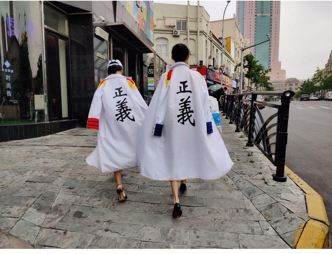 cilicili 원피스 삼대장 해군 정의 망토 코트 코스튬 3종