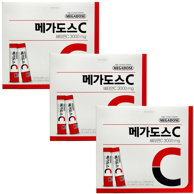 고려은단 메가도스C 비타민C 3000mg, 3개