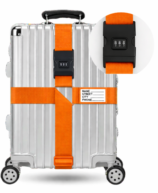 라운드샵 이중잠금 터짐방지 여행 캐리어 벨트