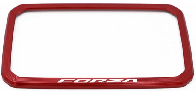 킹콩 25 26년 포르자 350 750 계기판 알루미늄 커버 몰딩, 2개, 레드