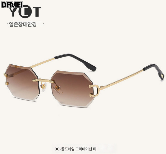 DFMEI 선글라스 ins 프레임리스 선글라스