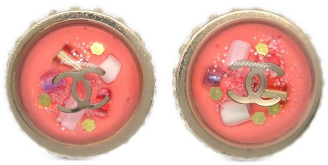 샤넬 중고 2009 CC 로고 스터드 이어링