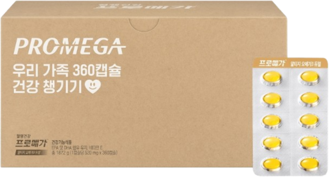 종근당건강 프로메가 알티지오메가3 듀얼 360 기획세트(6개월분), 360정, 1개