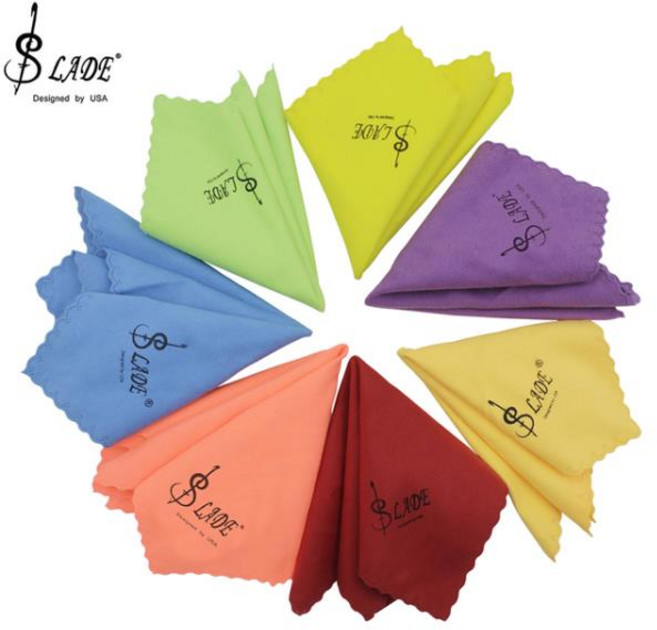 SLADE 색소폰 클라리넷 트럼펫 악기 청소용 천 범용 7 팩 컬러, 7pcs Color Random, 1개
