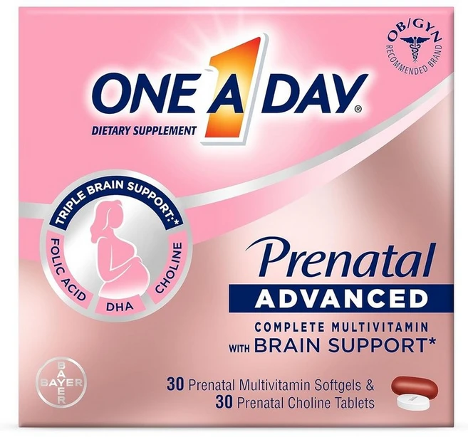 원어데이 우먼스 프리네이탈 어드밴스드 컴플리트 멀티비타민 + 콜린 세트, 1개, 60정 - 쿠팡