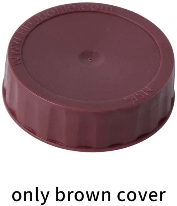 FIFO 스퀴즈 보틀 리필 가능 얇은 조미료 소스 배터 드레싱 셀프 실링 드립 번거 없음 16 20 32OZ, 07 Only brown cover