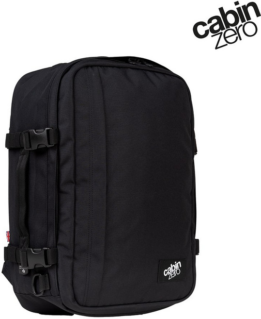 [캐빈제로] CABIN ZERO 클래식 프로 42L 블랙 기내용 노트북수납 대용량 여행백팩