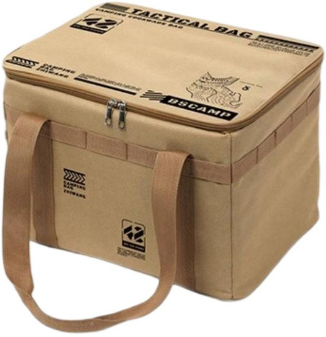 아웃도어 대용량 전술 파우치, 1개, 1단, 카키42L