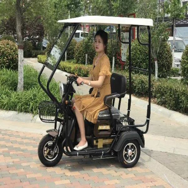삼륜 전기자전거 차양막 바람막이 전동스쿠터 출퇴근용, 1개