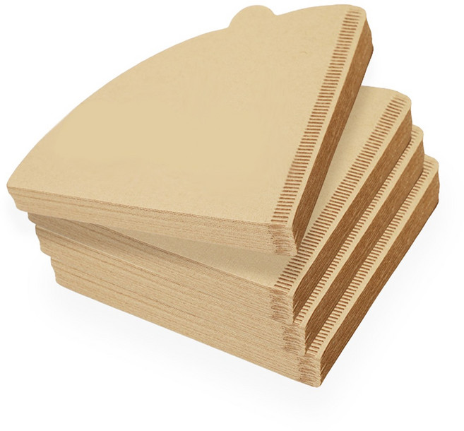 Easytime V02 커피필터(무표백) 여과지 1~2인용, 2개, 50개입