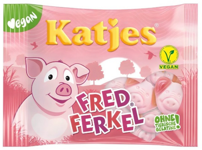 캇예스 독일 젤리 베러버니 비건젤리 175g 스웨덴캔디 피그 돼지, 1개