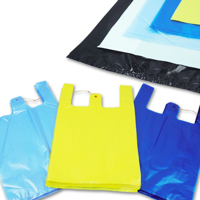 이지그린몰 분리수거 비닐봉투 쓰레기봉투 손잡이봉투(이불5호)30매 반투명, 1개