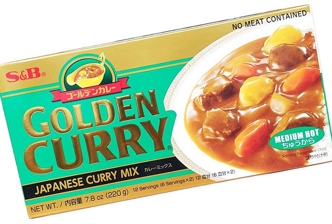 SB 골든카레 고형 중간 매운맛 220g 60개 카레루