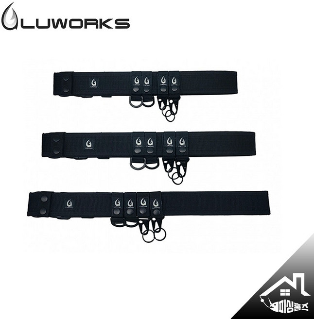 루웍스 LWT-122 시스템 게임벨트 라이트게임 에깅낚시밸트 피싱벨트 허리띠, 벨트 M