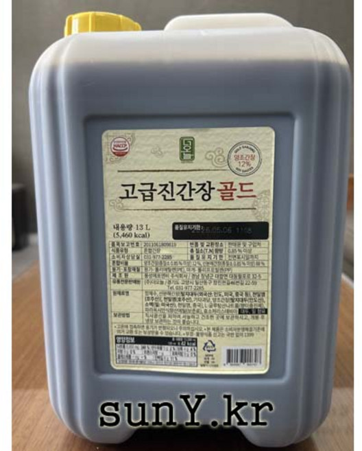 더오늘 고급진간장골드, 1개, 13L