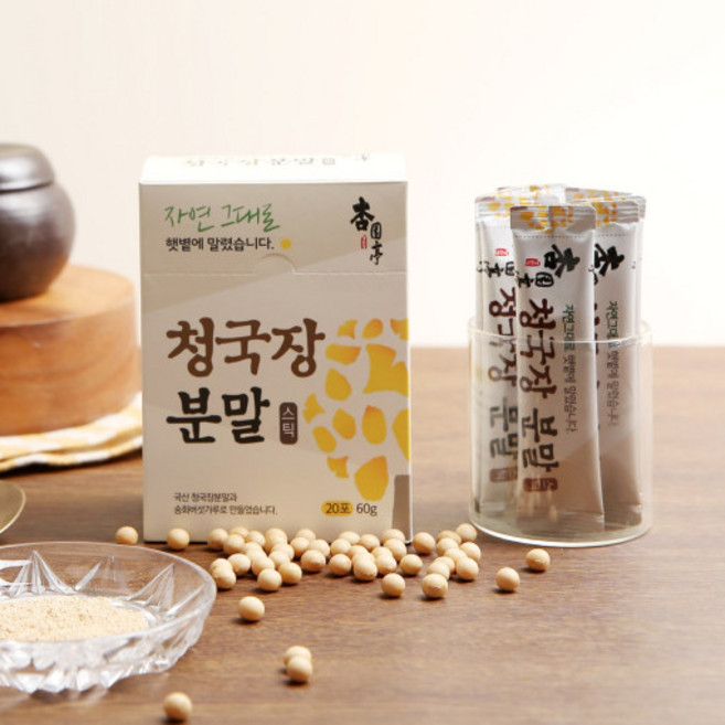 행원정 청국장 분말 60g 국산 우리콩100%로 자연 그대로 햇볕에 말렸습니다., 1개