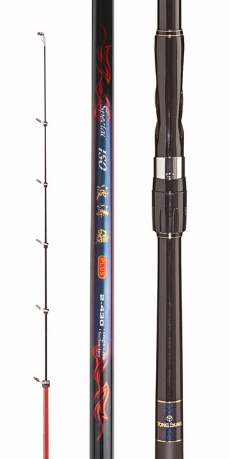 용성 파도기 플러스 2-430 갯바위릴대 낚시대, 블랙레드