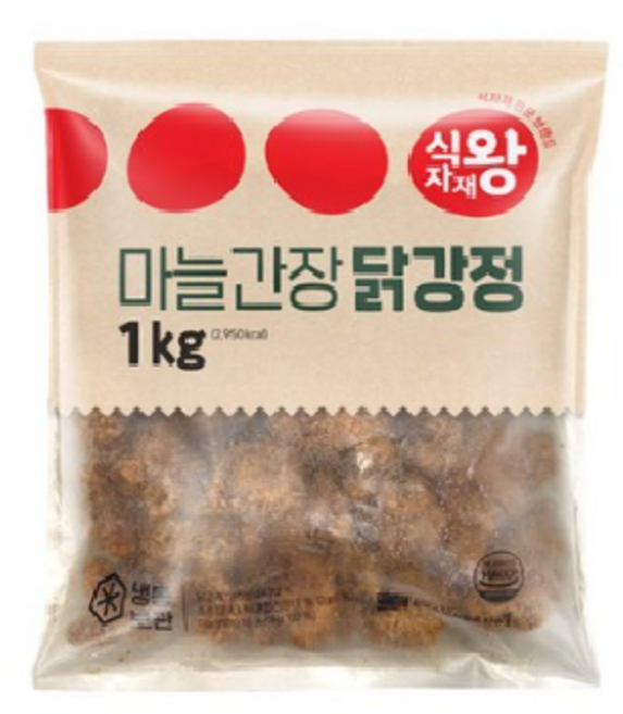 식자재왕 마늘간장 닭강정, 2개, 1kg