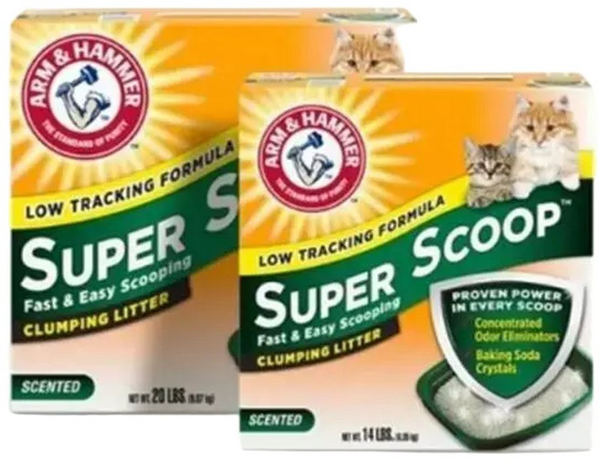 고양이 탈취 모래 후레쉬향 9.07kg 2P 베이킹소다, 2개