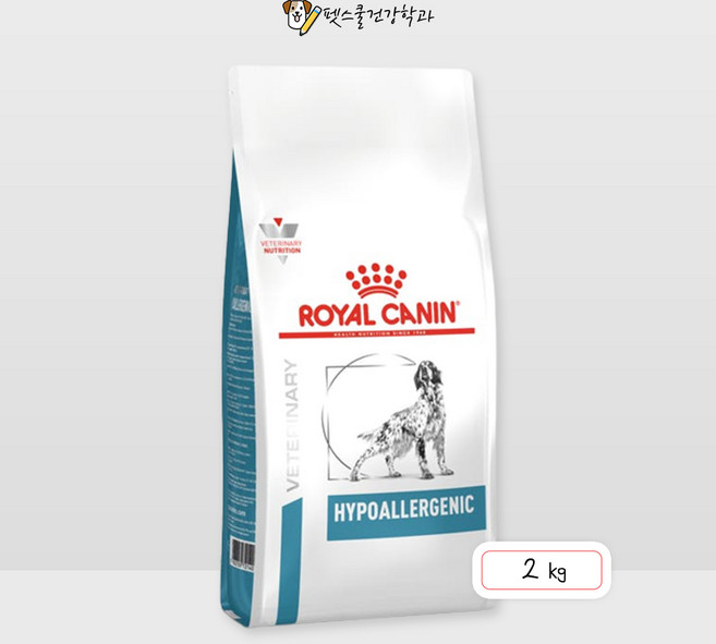 로얄캐닌 독 하이포알러제닉 2kg / 피부염 식이알러지 관리, 1개, 피부/피모