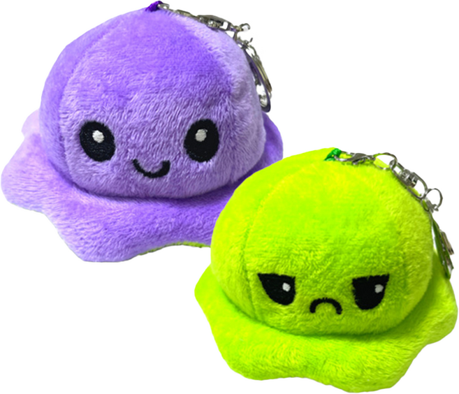 [당일발송 최고품질] 로앤제이 문어인형 반전문어 키링 10cm, 5.보라/그린 키링, 1개