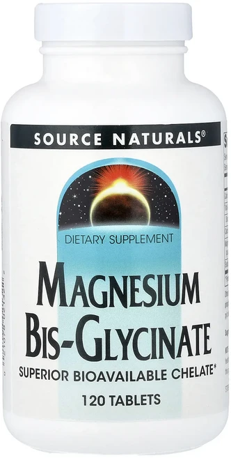 Source Naturals 마그네슘 비스-글리시네이트 120정, SourceNaturals마그네슘비스글리시네이트120정 - 쿠팡