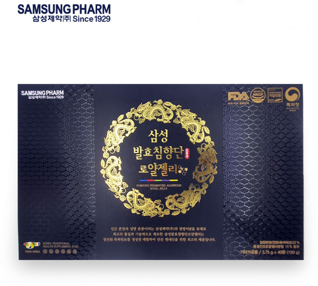 삼성제약 삼성발효침향단 로얄 젤리 침향, 3.75g, 40개