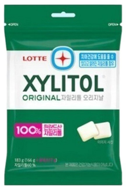 롯데제과 자일리톨 리필 오리지날 183g x6, 6개