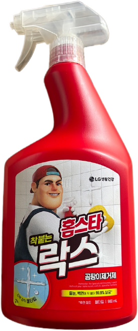 홈스타 착 붙는 락스 스프레이, 900ml, 4개