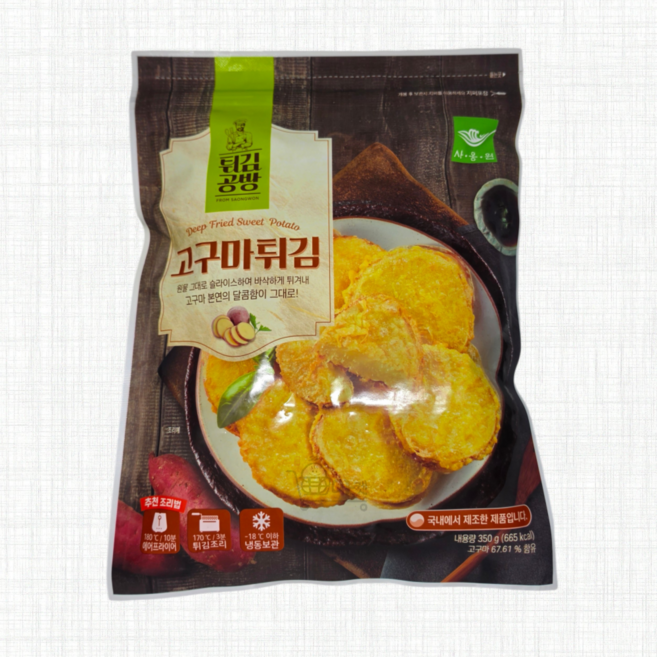 사옹원 고구마튀김 350g 2팩, 2개